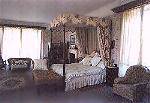 The victorian bedroom at Hammerwood Park